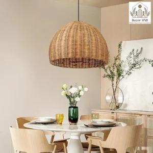 Arturesthome Hand Woven Rattan Pendant Lighting For Dining Or Kitchen